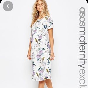 ASOS maternity dress in vintage floral print